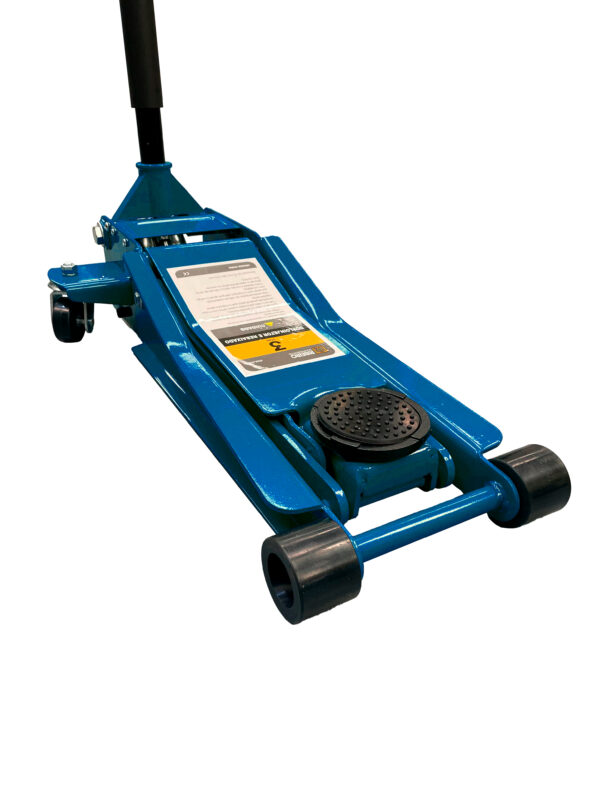 Macaco Hidráulico Jacaré Compacto Rebaixado Duplo Injetor  Ribeiro (AZUL) RMJ003