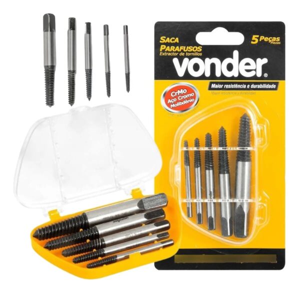 SACA PARAFUSO JOGO C/5PCS VONDER