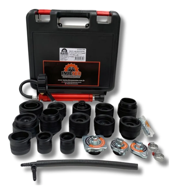 CONJUNTO PARA TESTE DE SISTEMA DE ARREFECIMENTO DE AUTO E UTILIT COMP. IJ-21100 COMP