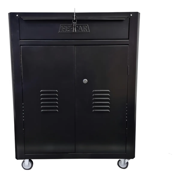 Carrinho Para Ferramentas  Com 1 Gaveta Fechado C-07 PRETO TOTAL FERCAR