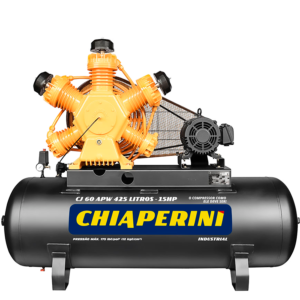 COMPRESSOR DE AR 60 PÉS, 425 LITROS 15HP 220/380V IP55 I 60APW CHIAPERINI
