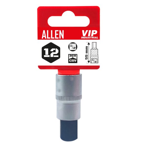 SOQUETE ALLEN LONGO MANUAL 1/2X12X55 - 12MM REF. 904579 VIP