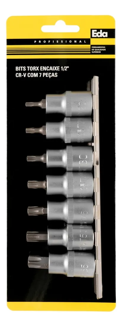BITS TORX CURTO 1/2" ENC T20 A T55 CRV EDA