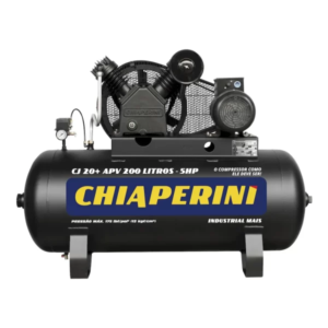 Compressor de ar alta pressão 20 pcm 200 litros, trifásico  CJ 20+ APV 200L  CHIAPERINI