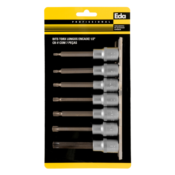 BITS TORX LONGO 1/2" ENC T20 A T55 CRV EDA