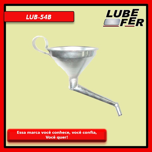 Funil  de duas Curvas para Moto LUB-54B LUBEFER