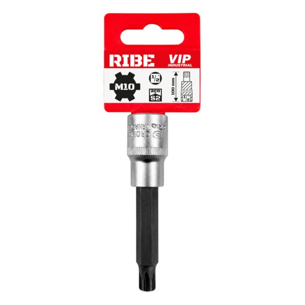 1/2X10X100 - SOQUETE RIBE MANUAL LONGO VIP INDUSTRIAL