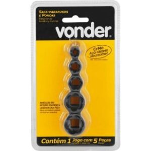 SACA PARAF/PORCA JOGO C/5PCS CRMO VONDER