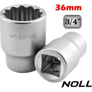 SOQUETE ESTRIADO 3/4" 36 MM NOLL 7899561522372