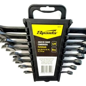 JOGO DE CHAVE COMBINADA, CROMO VANADIO, FOSFATIZADAS, 6-19MM, 8PCS // SPARTA