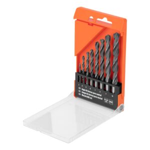 JOGO DE BROCAS PARA METAL, 3-10 MM, 8 PECAS, ACO RAPIDO, EMBALAGEM CAIXA PLASTICA, 8 PCS// SPARTA