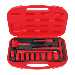 JOGO DE SOQUETES E ACESSÓRIOS ISOLADOS 1000V DE 1/2" COM 13 PEÇAS 44335213 TRAMONTINA PRO