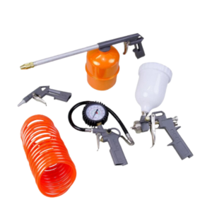 Kit Acessórios 5 Peças Pintura Pulverizador Calibrador Limpeza + Mangueira Schulz