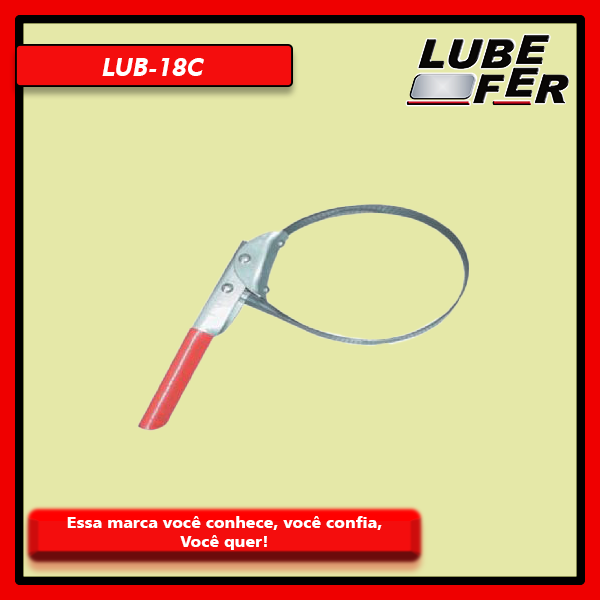 Saca Filtro de Óleo Tipo Cinta Grande  LUB-18C  LUBEFER