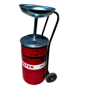 COLETOR DE ÓLEO 50 LITROS (VERMELHO) LUBEFER