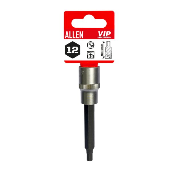 SOQUETE ALLEN LONGO MANUAL 1/2X12X100 - 12MM REF. 904589 VIP