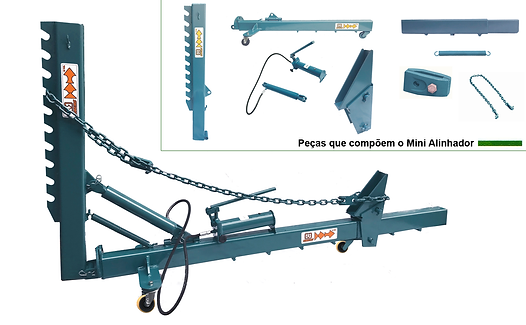 Mini Alinhador de Monobloco 10 Ton. para Autos Leves com Haste Móvel  RA0007  RIBEIRO