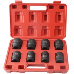 JOGO DE SOQUETES DE IMPACTO CURTO 8PCS 3/4" - RIOSUL