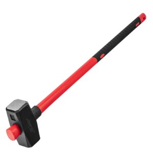 MARRETA QUADRADA, ACO CARBONO, 5000 G, CABO EM FIBRA DE VIDRO, EMBORRACHADO, 1 PC//MTX
