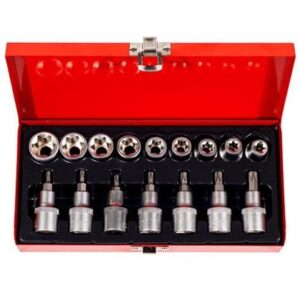 JG SOQUETE TORX MACHO FEMEA 1/2" 16 PÇS NOLL