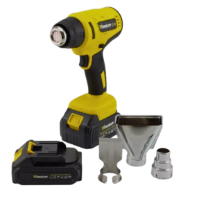 Soprador térmico a bateria 21V com acessórios e 2 Baterias - 07505 110V/220V Titanium