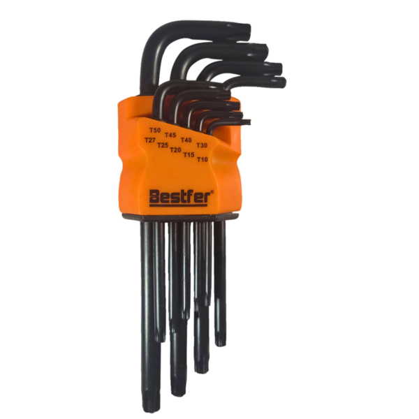 JOGO CHAVE TORX PRETA MEDIA (SEM GUIA) 9PCS BESTFER