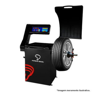 BALANCEADORA DE PNEU MAQUINA DE BALANCEAR RODAS ACIONAMENTO MOTORIZADO 220V - 1PH  POTENTE